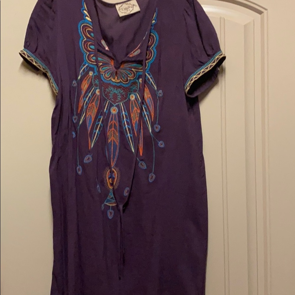 DejaVu Purple Embroidered dress